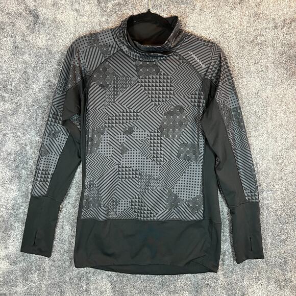 Brooks Running Shirt Womens Medium Gray Run Happy Performance Outdoors Comfort - Picture 1 of 9